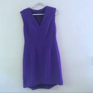 Purple Tibi SILK sleeveless v neck  shift …